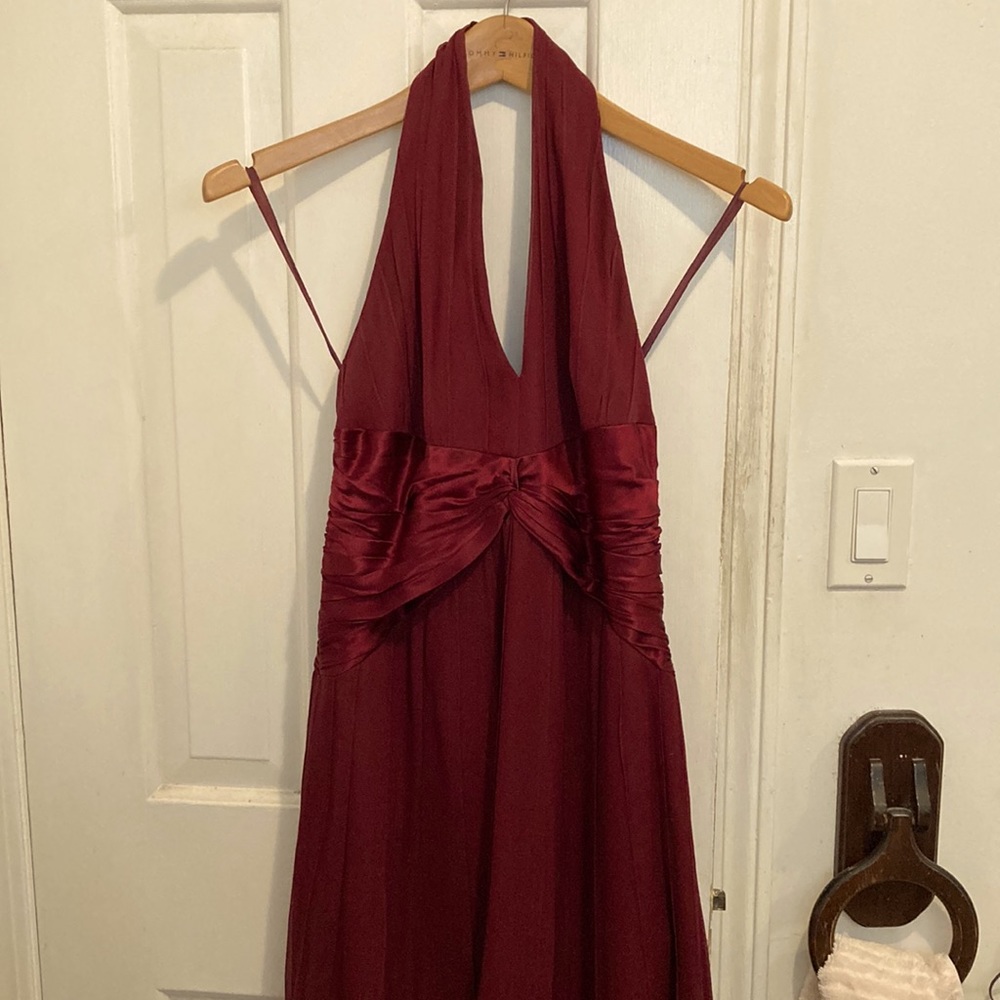Anne Klein Maroon Halter Dress